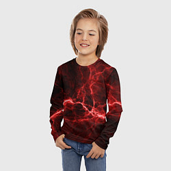 Лонгслив детский Разряд Молний, цвет: 3D-принт — фото 2