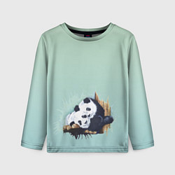Лонгслив детский Акварельные панды, цвет: 3D-принт