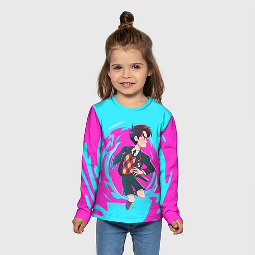 Детский лонгслив Путешественник во времени / 3D-принт – фото 5