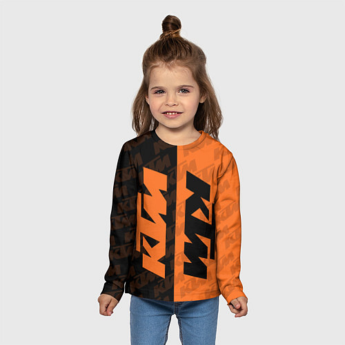 Детский лонгслив KTM КТМ Z / 3D-принт – фото 5