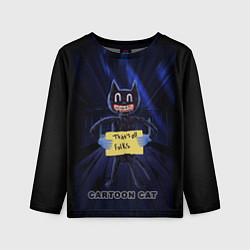 Лонгслив детский Cartoon cat, цвет: 3D-принт