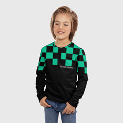 Лонгслив детский Kamado Tanjirou Kimetsu no Yaiba, цвет: 3D-принт — фото 2