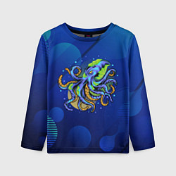 Детский лонгслив Красочный Осьминог