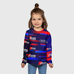 Лонгслив детский AUDI RS SPORT АУДИ РС СПОРТ, цвет: 3D-принт — фото 2
