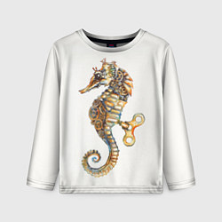 Лонгслив детский Морской конёк, цвет: 3D-принт