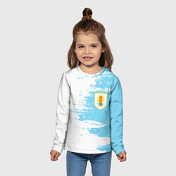 Лонгслив детский Сборная Уругвая, цвет: 3D-принт — фото 2