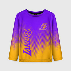 Лонгслив детский LOS ANGELES LAKERS ЛЕЙКЕРС, цвет: 3D-принт