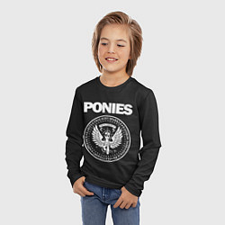 Лонгслив детский Pony x Ramones, цвет: 3D-принт — фото 2