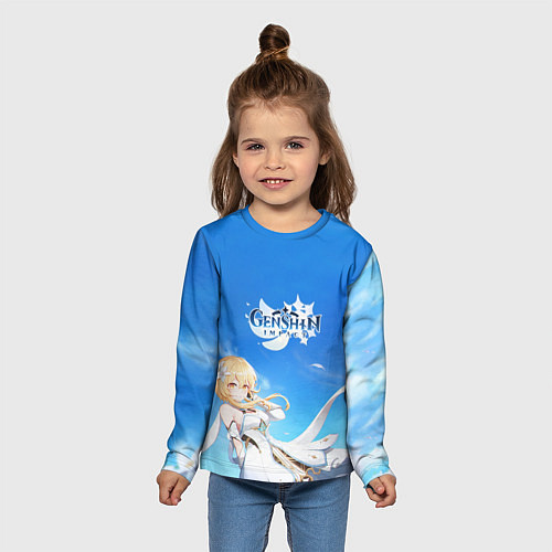 Детский лонгслив Genshin Impact Lumine / 3D-принт – фото 5