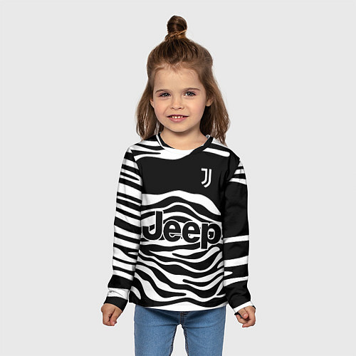 Детский лонгслив JUVENTUS TORINO HOME / 3D-принт – фото 5