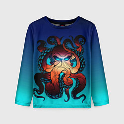Лонгслив детский Кракен Octopus, цвет: 3D-принт