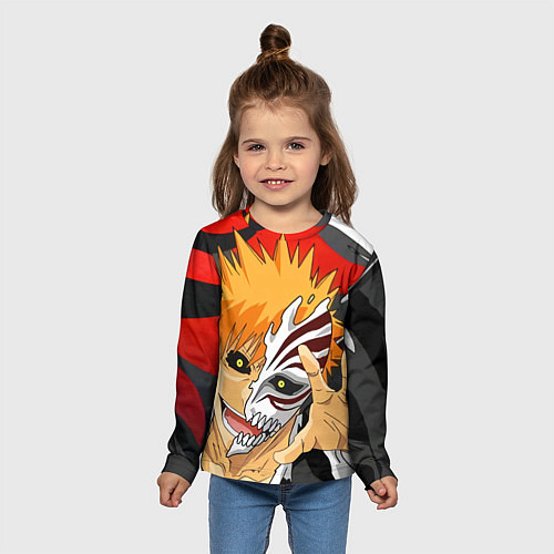 Детский лонгслив Bleach, Ичиго Куросаки / 3D-принт – фото 5