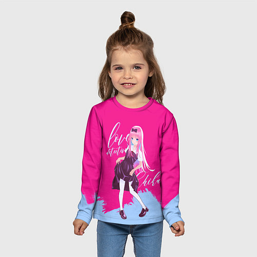 Детский лонгслив Love detective Chika / 3D-принт – фото 5