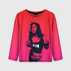 Лонгслив детский Фанатка NIN, цвет: 3D-принт