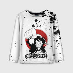 Лонгслив детский Манки Д Луффи One Piece, цвет: 3D-принт