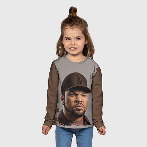 Детский лонгслив Ice Cube Айс Куб Z / 3D-принт – фото 5