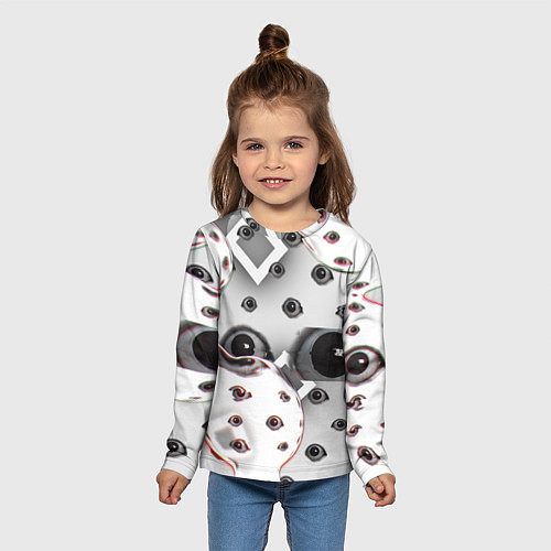 Детский лонгслив Они наблюдают за тобой / 3D-принт – фото 5