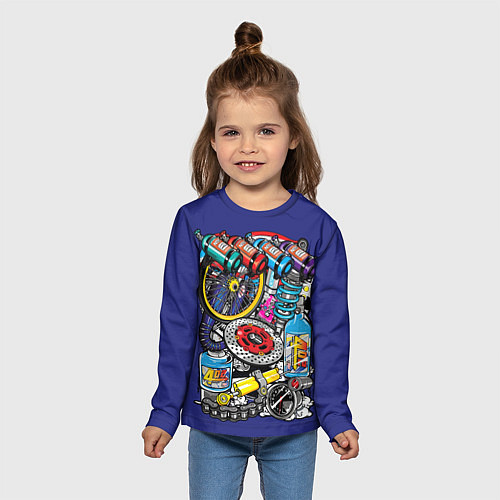 Детский лонгслив Gas Garage / 3D-принт – фото 5