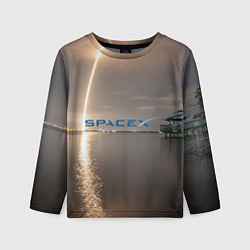 Лонгслив детский SpaceX Dragon 2, цвет: 3D-принт