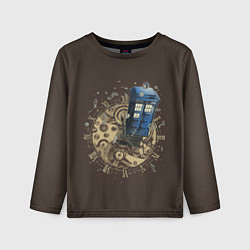 Лонгслив детский Tie to Tardis, цвет: 3D-принт