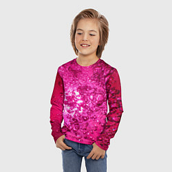 Лонгслив детский Розовые Пузырьки, цвет: 3D-принт — фото 2