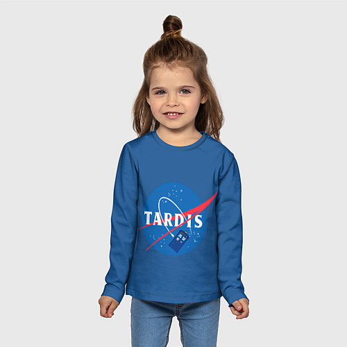 Детский лонгслив Тардис в космосе / 3D-принт – фото 5