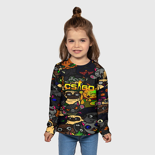 Детский лонгслив CS GO AWP SKIN / 3D-принт – фото 5