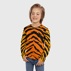 Лонгслив детский Шкура тигра, цвет: 3D-принт — фото 2