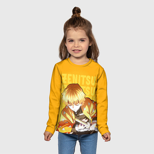 Детский лонгслив Зеницу Агацума / 3D-принт – фото 5