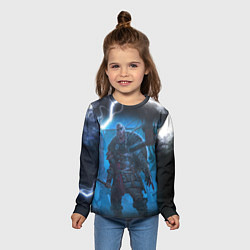 Лонгслив детский ASSASSINS CREED VALHALLA ВАЛХАЛЛА, цвет: 3D-принт — фото 2