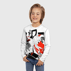 Лонгслив детский Power - Человек-бензопила, цвет: 3D-принт — фото 2