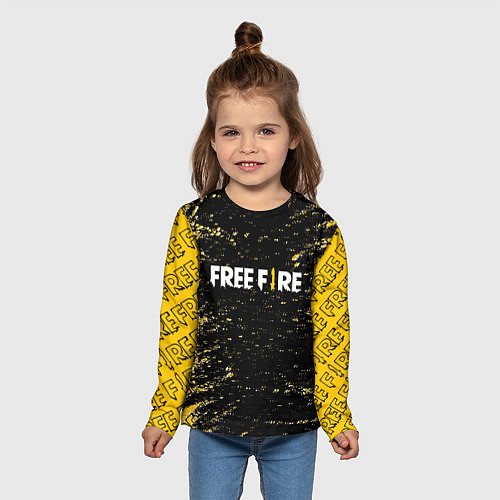 Детский лонгслив Garena free fire, / 3D-принт – фото 5