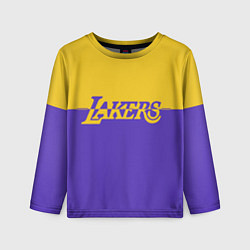 Лонгслив детский KobeBryant Los Angeles Lakers,, цвет: 3D-принт