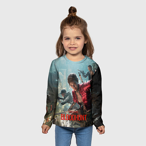 Детский лонгслив Vampire: The Masquerade - Bloodhunt / 3D-принт – фото 5