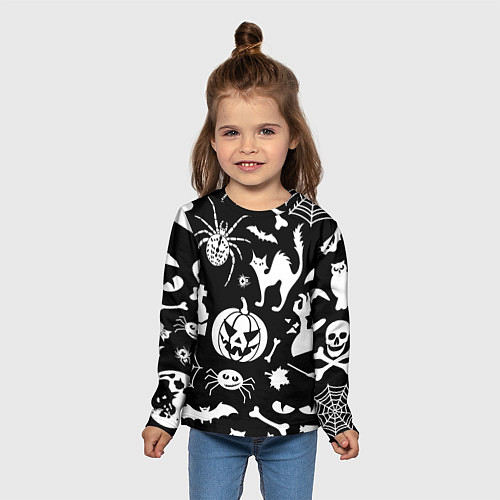 Детский лонгслив Микс / 3D-принт – фото 5