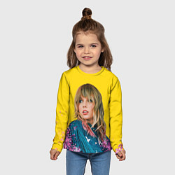 Лонгслив детский Красотка Тейлор, цвет: 3D-принт — фото 2