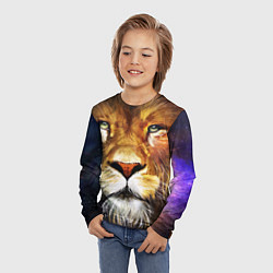 Лонгслив детский Лев царь зверей, цвет: 3D-принт — фото 2