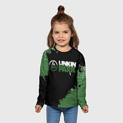 Лонгслив детский Линкин Парк в стиле Гранж Linkin Park, цвет: 3D-принт — фото 2