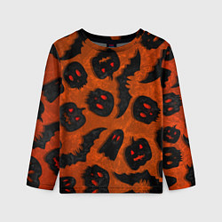 Детский лонгслив Halloween print