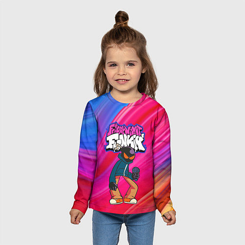 Детский лонгслив Friday Night Funkin Fnf Bomb / 3D-принт – фото 5