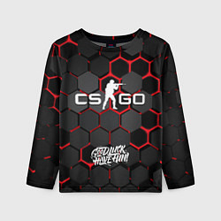 Лонгслив детский CS:GO 3D плиты, цвет: 3D-принт