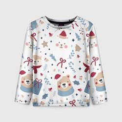 Детский лонгслив Забавный Новый Год