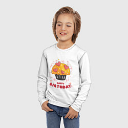 Лонгслив детский С днём рождения 4, цвет: 3D-принт — фото 2