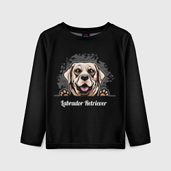Лонгслив детский Лабрадор-Ретривер Labrador Retriever, цвет: 3D-принт