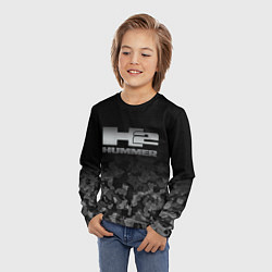 Лонгслив детский H2 HUMMER LOGO, цвет: 3D-принт — фото 2