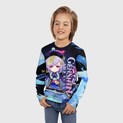 Лонгслив детский Ци Ци - Геншин импакт, цвет: 3D-принт — фото 2