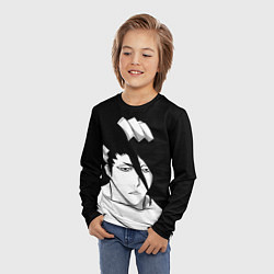 Лонгслив детский Бякуя Кучики Блич, цвет: 3D-принт — фото 2