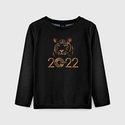 Лонгслив детский 2022 Tiger Bronze Theme, цвет: 3D-принт