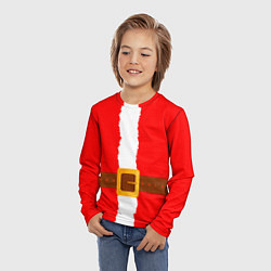 Лонгслив детский Шуба Санта Клауса, цвет: 3D-принт — фото 2