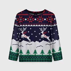 Детский лонгслив СВИТЕР С ОЛЕНЯМИ DEER SWEATER